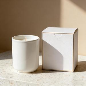 Bougie parfumée Ascendia en cire de soja, pot en céramique, minimaliste, aromathérapie, décoration d'intérieur, parfum floral végétal, durée de combustion de 1 à 20 heures, Pâques - Product Image 2