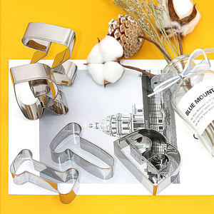 <span class=keywords><strong>Grand</strong></span> 3 pouces 26 pièces en acier inoxydable Alphabet <span class=keywords><strong>lettre</strong></span> formes <span class=keywords><strong>emporte</strong></span>-<span class=keywords><strong>pièce</strong></span> gâteau Biscuit moule Cutter ensemble Fondant décoration - Product Image 4
