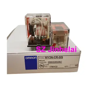 New and Original MY2N-CR-GS 200/220VAC or 220/240VAC Miniature Intermediate Relay Relays Manufacturer OMRO N