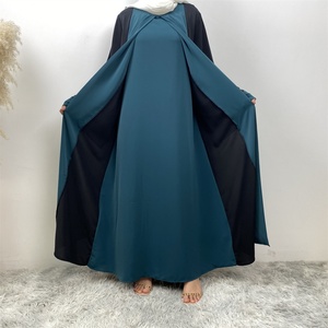 6780 #   Abaya de style basique à manches évasées avec poches, coupe ample, style kimono, vêtements islamiques pour femmes musulmanes - Product Image 4