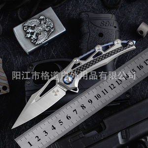 Nuevo Cuchillo Plegable Mecánico Bird TC4 con Mango de Aleación de Titanio y Acero M390 de Alta Dureza, Cuchillo Plegable para Exteriores - Product Image 2