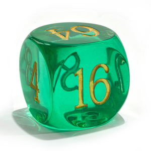 Big Translucent Backgammon Doubling Cube <strong>Dice</strong> 30MM, Large Backgammon Doubling Number <strong>Dice</strong> 1 3/16&quot; Assorted Transparent Colors - Product Image 4