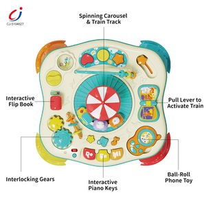 Table de <span class=keywords><strong>piano</strong></span> musicale multifonctionnelle Chengji jouets début éducatif montessori centre d'apprentissage table d'activité pour bébé - Product Image 2