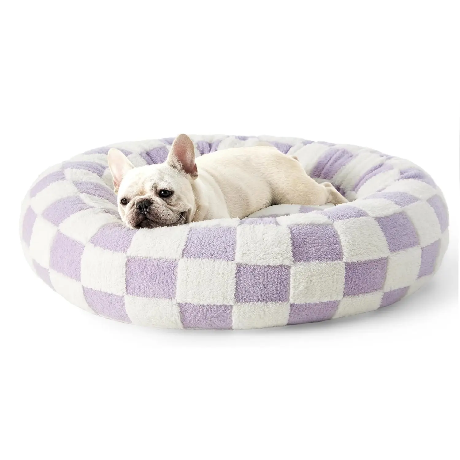 Round Donut Small Dog Bed Washable Custom Luxury Dog bed Wash Custom Cute Luxury Soft Small Pet Bed for Dog