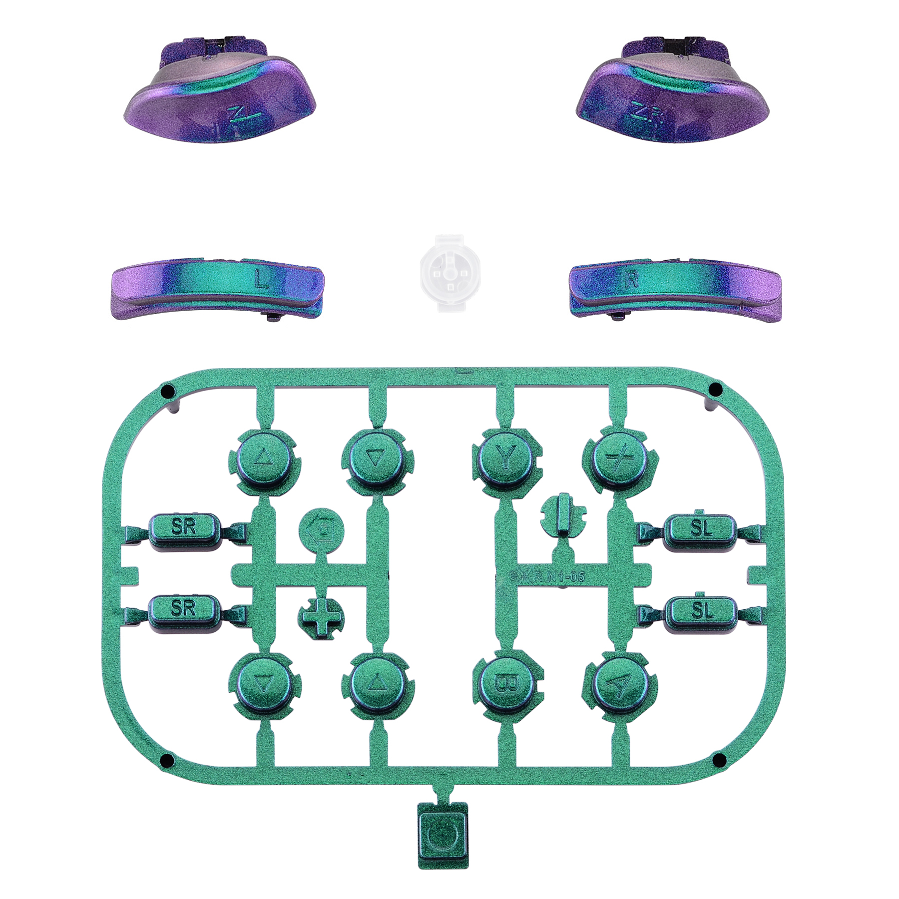 สีเขียวม่วงเหลือบ (Chameleon Green Purple) AJ210WS
