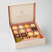 Maßgefertigte Luxus-Keksdose Starre Papier-Geschenkverpackung mit Logo für Gourmet-Kekse Schokolade Lebensmittel-Geschenkset