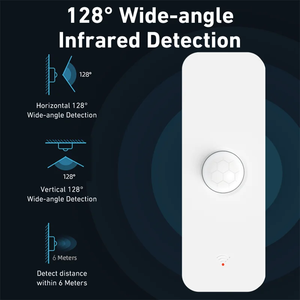 TY-P01 Tuya WiFi PIR เซ็นเซอร์ตรวจจับความเคลื่อนไหวสมาร์ทโฮมเครื่องตรวจจับอินฟราเรดร่างกายมนุษย์ความปลอดภัยสมาร์ทไลฟ์ทำงานร่วมกับอเล็กซา กูเกิล โฮม - Product Image 6