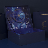 Boîtes d'emballage cadeau en papier 3D avec lumière Led créative de haute qualité avec sac en papier