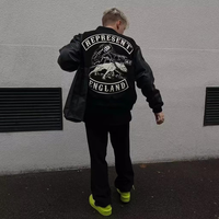 Polaire Baseball College Vestes Hiver Américain High Street Vintage En Cuir Manches Chenille Brodé Hip Hop Automne