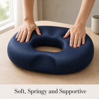 Coussin rond en mousse à mémoire de forme, coussin de siège en forme d'anneau pour la lecture, la sieste et le confort des chaises de jeu dans la chambre ou sur le canapé