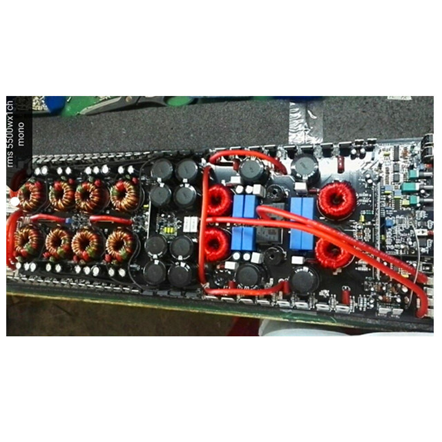 China Custom High Quality Big Power Class D Mono 1ch RMS 5000W*1ch@1 Ohm 13.8V Car Amplifier