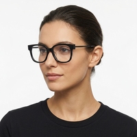Lunettes de protection anti-lumière bleue en acétate noir carrées tendance pour hommes et femmes, lunettes de jeu sur ordinateur