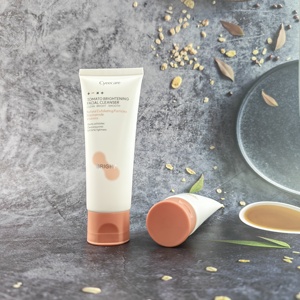 Wholesale 100ml Custom <b>Plastic</b> Softouch PCR Cosmetic Container <b>Tube</b> Squeeze Shampoo Body Lotion Cream <b>Tube</b> With Korean Flip Cap - Product Image 2