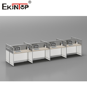 Ekintop Tùy Chỉnh Modular Nhân Viên Thương Mại Nội Thất Văn Phòng Hiện Đại Workstation Tủ Phân Vùng Bàn Bàn Văn Phòng Hiện Đại - Product Image 6