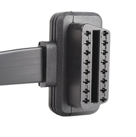 OBD macho a hembra interruptor 16pin 16 Core arnés de cables plano Cable de extensión electrónico