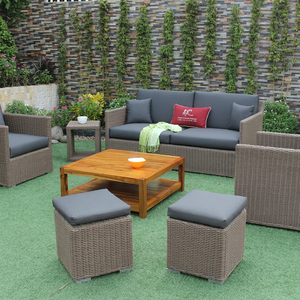 Juego de Sofás de Jardín Modernos e Impermeables de Alta Calidad 2018 con Mimbre y Cojines Impermeables para Uso en Exteriores - Product Image 1
