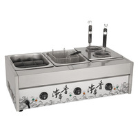 Machine à Oden Commerciale en Acier Inoxydable, Poêle Électrique 3-en-1, Cuiseur à Nouilles et Hot Pot, Contrôle Mécanique de la Température 1