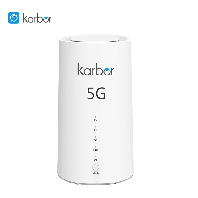 Karbor 5G LTE CPE Router with Dual Band WiFi 6 Firewall VPN VoIP Support for Home Use SA/NSA Compatible