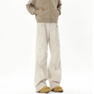 Jeans Vaqueros Vintage <span class=keywords><strong>de</strong></span> Cintura Media, Lavados y Desgastados, con Corte Acampanado, para Hombre, Primavera-Otoño, Estilo Cleanfit, Pantalones <span class=keywords><strong>de</strong></span> Trabajo - Product Image 4