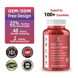 Gummies véganes au vinaigre de cidre de pomme, prix usine OEM, pour ventre plat, détox, complément alimentaire pour le corps, supplément de fibres alimentaires - Product Image 2