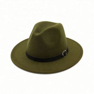 Chapeaux Fedora Classiques Pas Chers en Gros, à Large Bord, Design Plat, Bande en Similicuir, Doublure en Peluche pour Adultes, Idéaux pour Fêtes, Affaires, Décontracté ou Pêche - Product Image 3