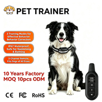 Collar de Adiestramiento para Perros con Correa Ajustable de TPU, Recargable, Impermeable, Antiladridos, con Control Remoto de Larga Distancia, Vibración y Descarga Eléctrica