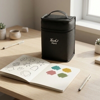Ensemble de 36 marqueurs de couleur, marqueurs d'art à l'alcool, stylos à dessin et à coloriage avec étui à fermeture éclair pour enfants et adultes