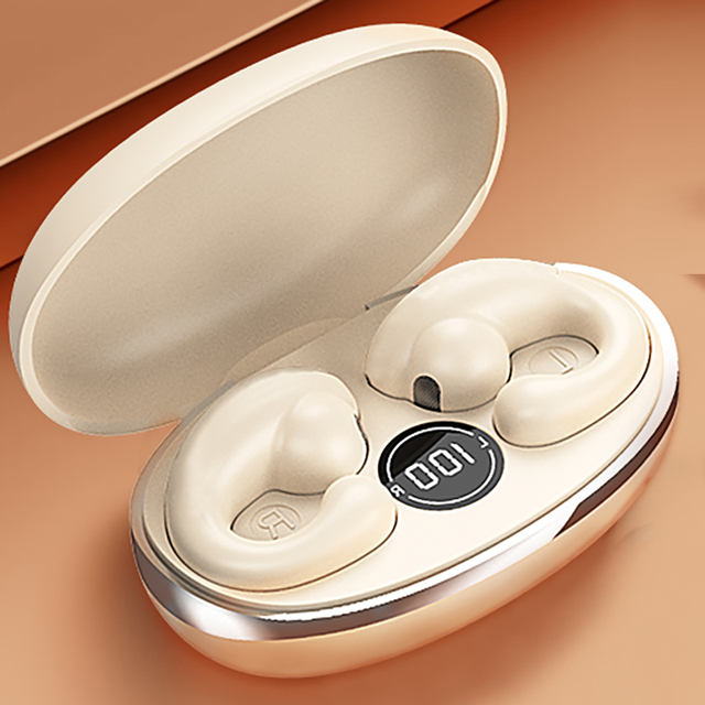 01 M7 Ear Clip-on Noise Cancelling Calls Dual Microphone Earphones Earhook Headphone Open OWS Open-ear Buds Headset Earbuds