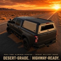 Couverture de benne de camion en aluminium, hardtop, pour Toyota Tacoma TRD 5 pieds, avec support de toit, étanche, OEM ODM