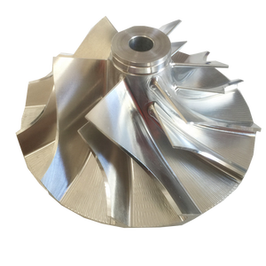 <span class=keywords><strong>T61</strong></span> 409033-0013 59.50/94.02mm 6 + 6 pales, fraisage de turbocompresseur/aluminium 2618/roue de compresseur à billettes - Product Image 2