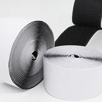 Sangle à boucle sans couture auto-adhésive double face personnalisable avec crochet et boucle en nylon élastique