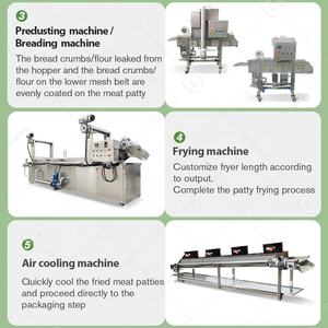 Máquina Automática para Empanizar y Hacer Nuggets <span class=keywords><strong>de</strong></span> Pollo, <span class=keywords><strong>Molde</strong></span> para Formar Carne y Empanizar - Product Image 6