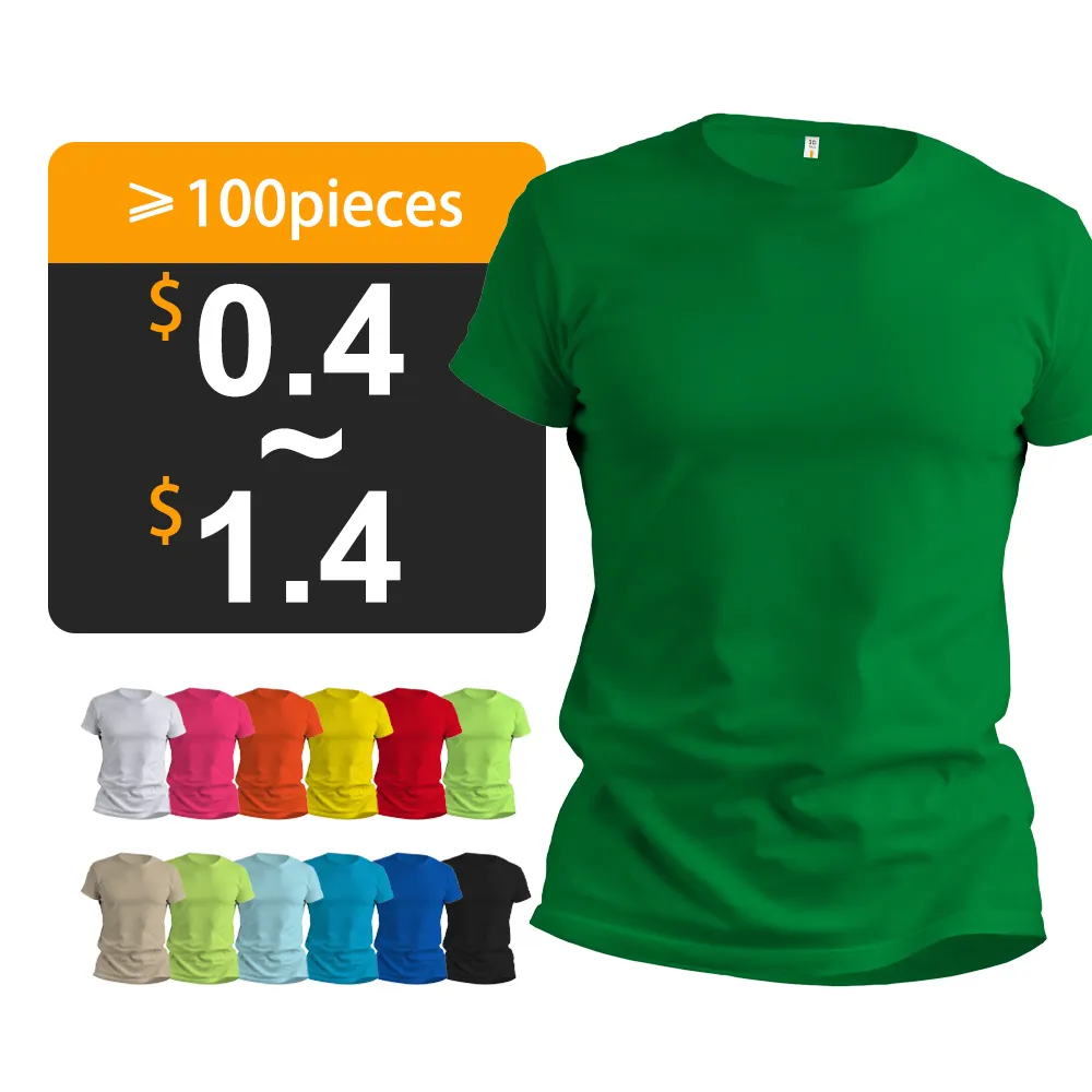 Toptan ucuz boş 100 polyester t shirt hızlı kuru nefes olaylar için promosyon t-shirt özel baskı logosu t shirt