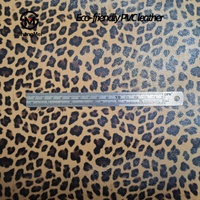 Approvisionnement direct usine : Cuir PVC 0,8 mm à motif léopard ondulé avec base en fourrure pour revêtement mural, canapé, bagages et décoration automobile