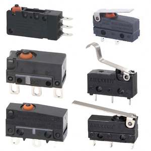 IP67密封マイクロスイッチ2ピン車ミニ電気防水ミニ触覚ボタンマイクロスイッチ5A 250V T120ワイヤーリードサイド - Product Image 1