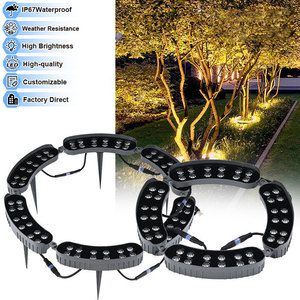 Neues Modell LED-Ringlicht mit Spike-Einsatz, Baumumfassende Gartenbeleuchtung für Landschaftsgestaltung, 24V IP67 Aluminium 12W DC-Stromversorgung - Product Image 1