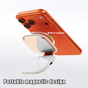Lámpara de Escritorio Magnética Plegable de Aleación de Zinc con Luz para Selfies, para Grabación de Video, <span class=keywords><strong>Facetime</strong></span> y Estudio, con Espejo - Product Image 6
