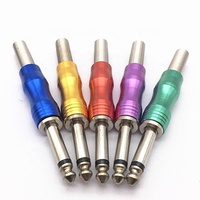 Cantell colokan 1/4 inci 6.35mm TS 6.35mm, colokan jantan 6.35mm 6.5mm konektor jack
