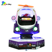 Machine de jeu vidéo d'arcade Air Taxi pour enfants, à monnayeur, en fibre de verre, rotation à 360 degrés, 1 an de garantie, en anglais, pour usage familial