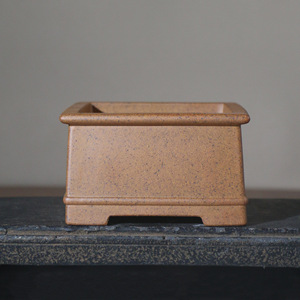 Maceta Cuadrada para Bonsái Hecha a Mano, Arcilla Morada, Estilo Clásico Cocido al Horno - Product Image 1