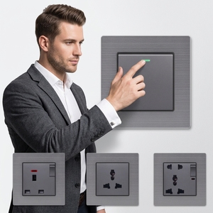 Interruptor de Luz Elétrico Multifuncional com Indicador LED, Design Moderno para Casa e Escritório - Product Image 2