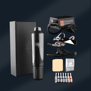 Complete Tattoo Pen Machine <b>Kit</b> Beginner Rotary Cartridge Pen Set for Body Art Studio Training - Product Image 3