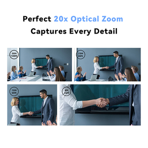 Caméra vidéo PTZ avec <span class=keywords><strong>zoom</strong></span> optique 20x, caméra de diffusion en direct pour églises, vidéo HD 1080P 60fps, caméra de conférence PTZ - Product Image 4