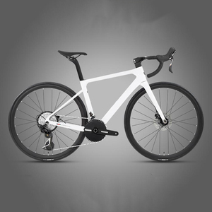 Bicicleta de Carretera de Fibra de Carbono de 13 Velocidades, Nueva, con Llanta de Carbono de 30 mm, Manillar Integrado, Frenos de Disco Hidráulicos, Bicicleta de Carreras <span class=keywords><strong>Elite</strong></span> - Product Image 5