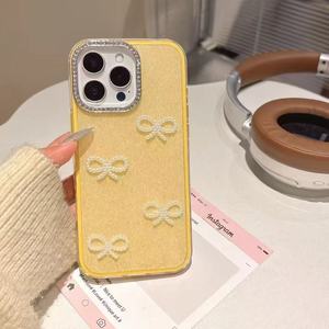 เคสโทรศัพท์แบบ 2-in-1 พร้อมเลนส์กันกระแทกสำหรับ iPhone 17 Pro Max ลายโบว์ ใช้ได้กับ iPhone 16 Pro Sparkle 14 - Product Image 6