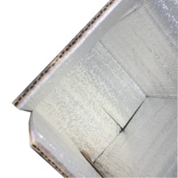 Boîte en carton isolée QY avec papier bulle et mousse kraft, emballage thermo-chill, modèle d'impression QY5IB-B pour expédition