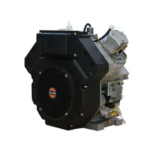 KAIST-motor diésel de doble cilindro refrigerado por aire, para Tractor, fueraborda, marino