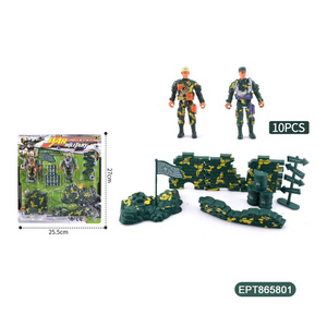 EPT Military Ops Green Plastic Army Figure Play Set 5PCs Series <span class=keywords><strong>Soldados</strong></span> de juguete con pistolas de tiro para niños y niños - Product Image 5