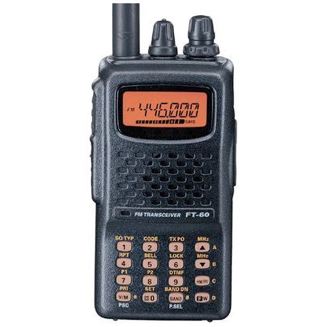 Yaesu FT-60R Ft60 5W 2 Meter & 70cm Amateur Ham Radio Dual Band VHF UHF 144/430MHz Transceiver NOAA Weather Alert Walkie Talkie