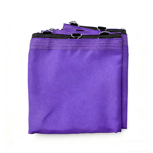 Filet de protection pour trampoline à ressorts pour enfants, respectueux de l'environnement, résistant aux intempéries, sûr, en matériau PP souple, pour le divertissement familial - Product Image 3